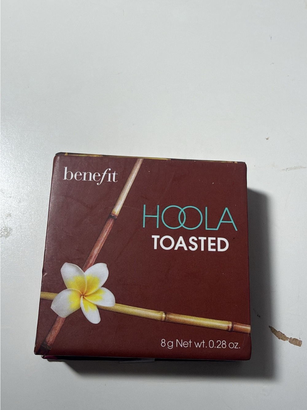 Benefit Hoola Toasted Bronzer Compact — Deep Brown & Teal Accents